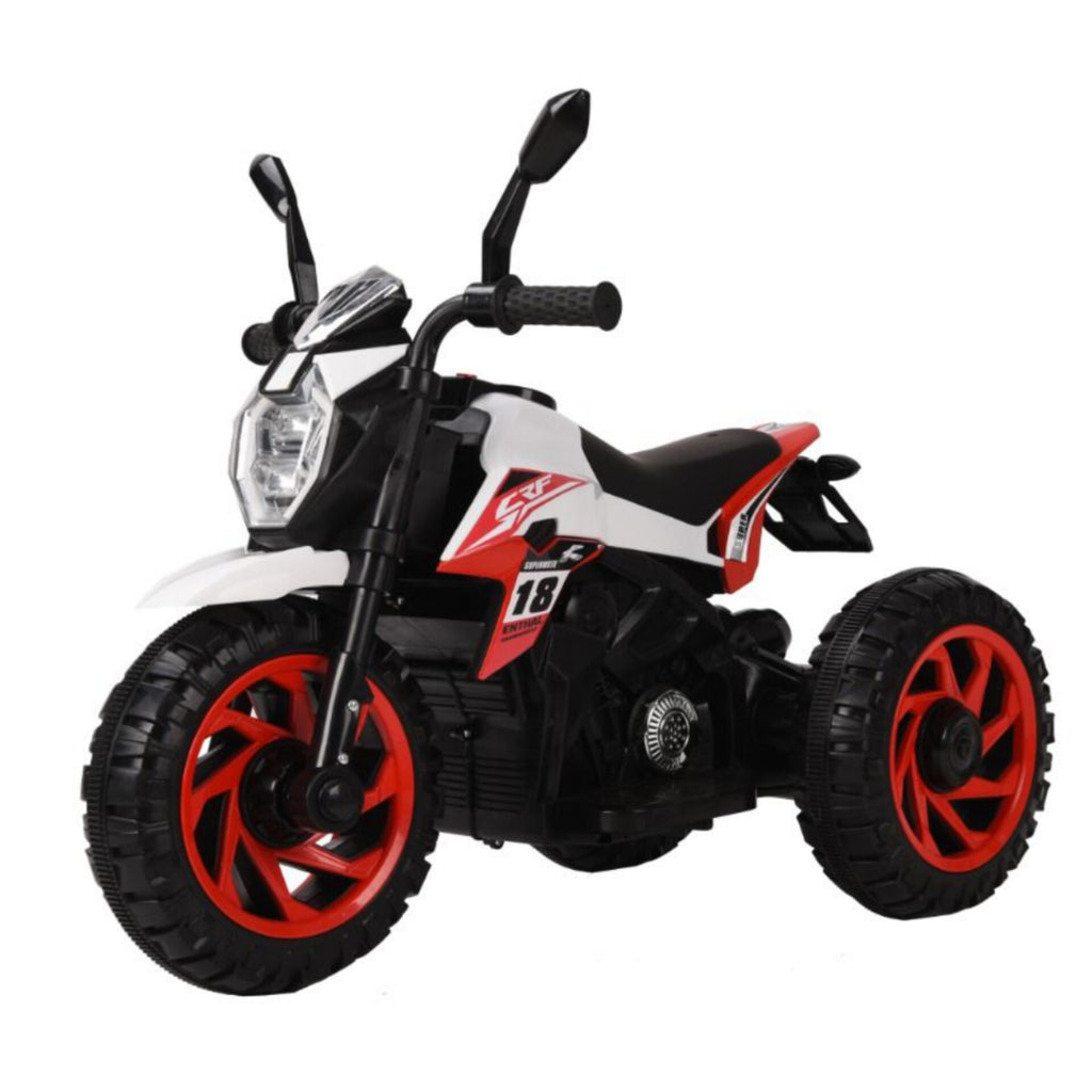 Kids ride on automatic Dirt bike colour White and red